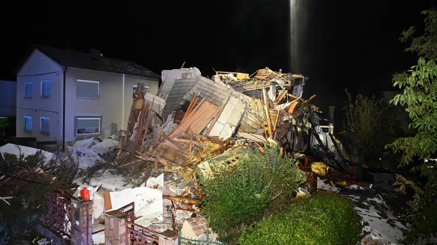 Brand nach Explosion