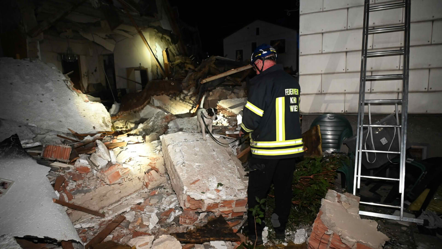 Brand nach Explosion