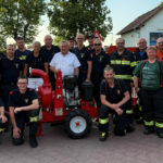 BFKDO Wiener Neustadt: Präsentation der neuen Sonderpumpenanlage (SPA) 150 bei der Stationierungsfeuerwehr Lanzenkirchen