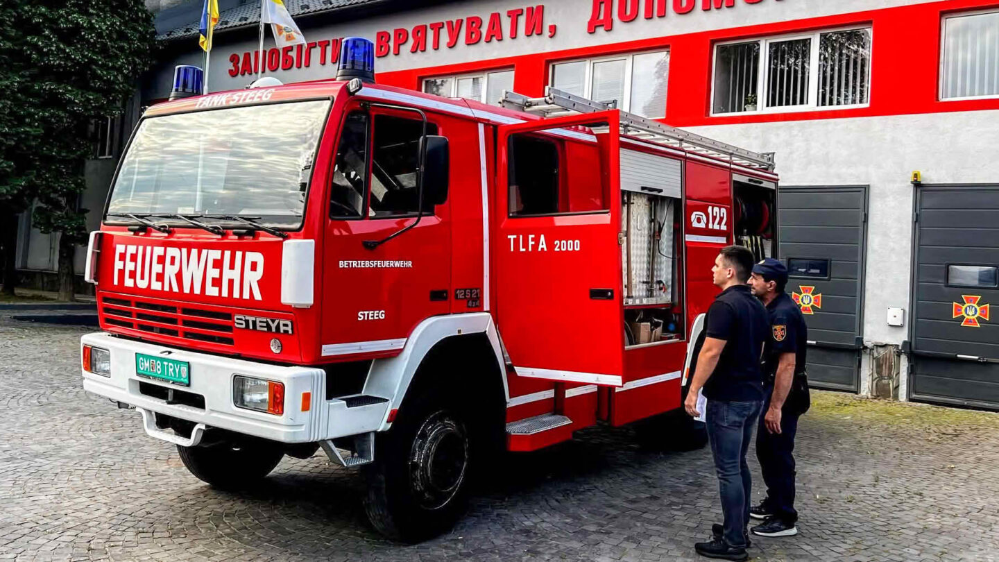Feuerwehrfahrzeug für die Ukraine