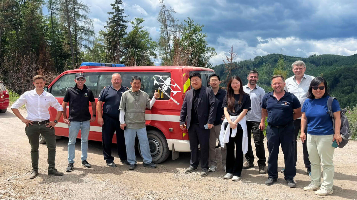 Feuerwehrdelegation aus Südkorea