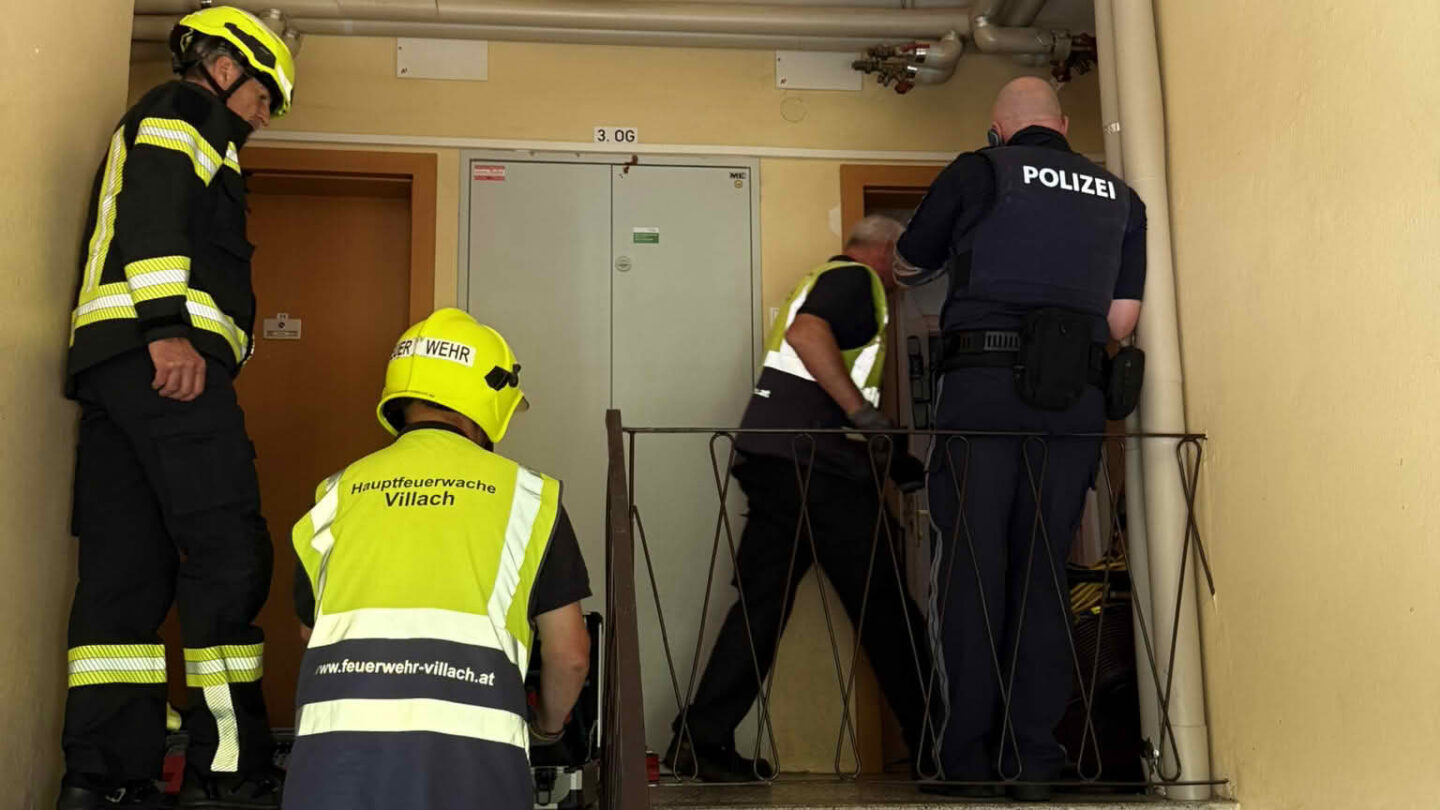 Heimrauchmelderalarm - Feuerwehr rettete bewusstlosen Bewohner in Villach