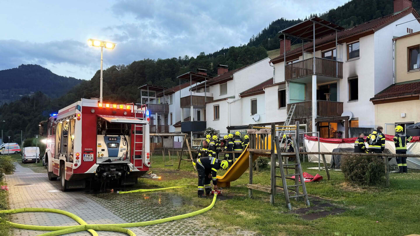 Wohnungsbrand in Kalwang fordert ein Todesopfer