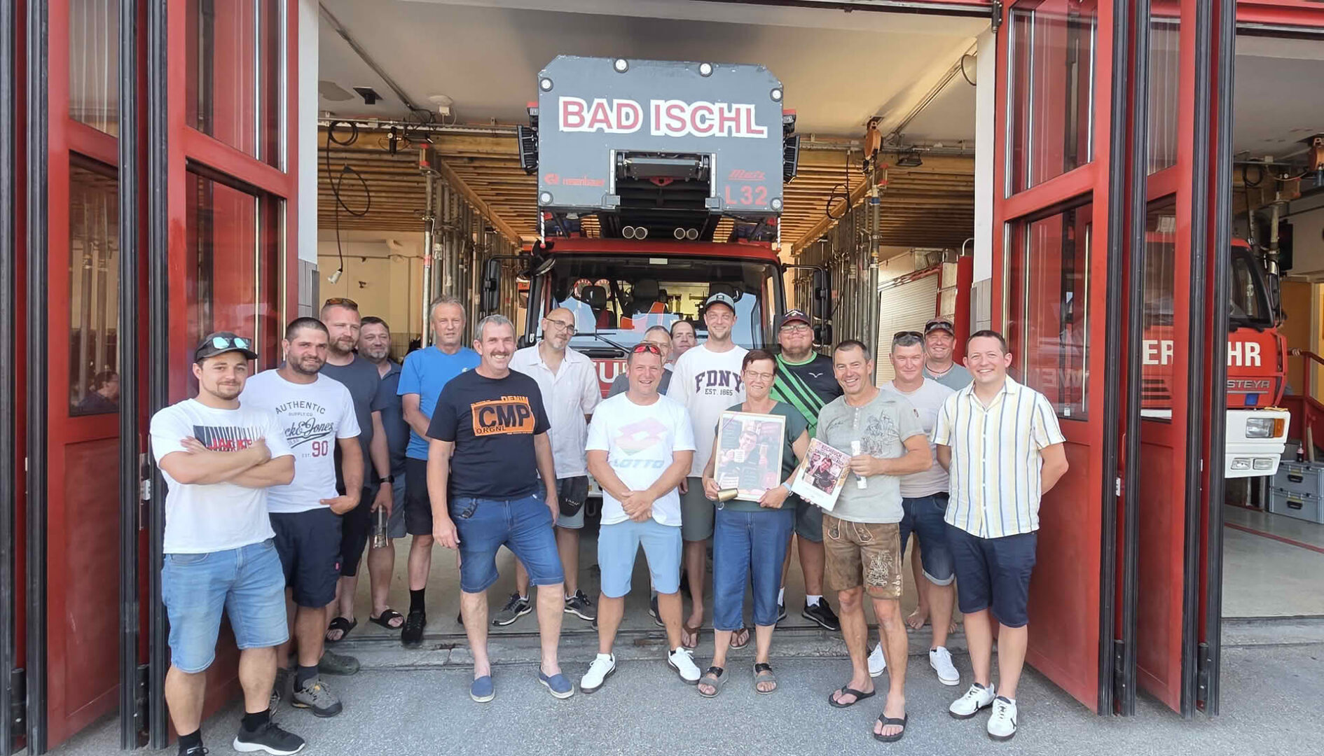 FF Bad Ischl: Grillfeier bei der Hauptfeuerwache