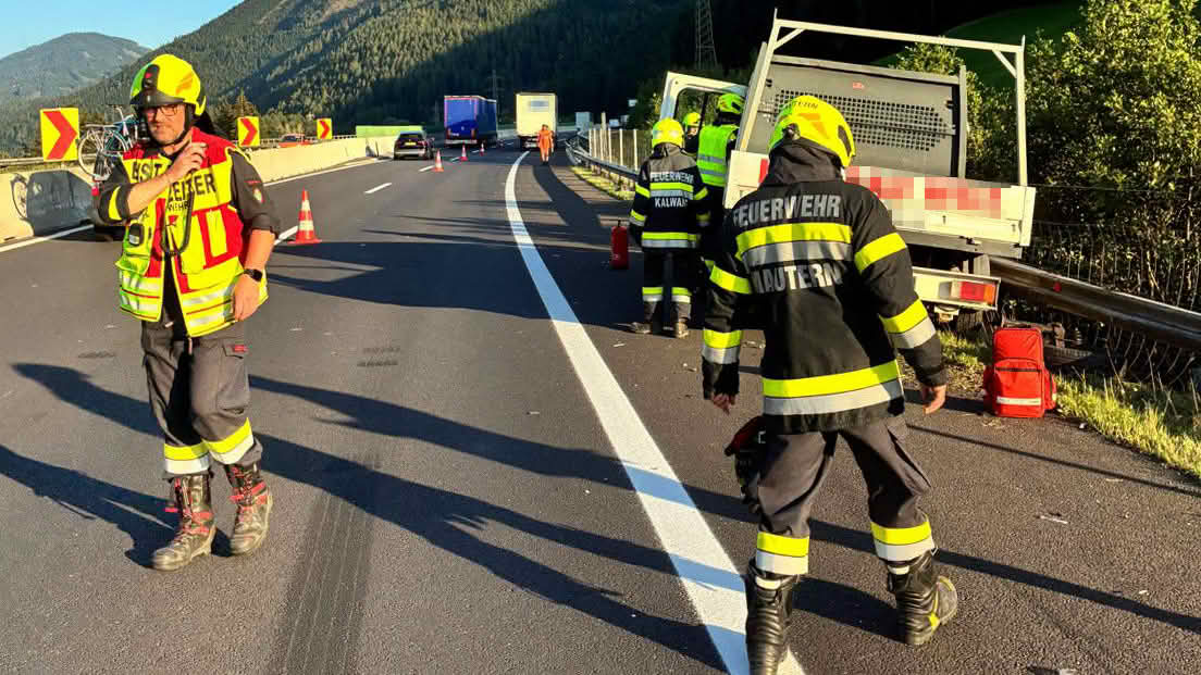 Schwerer Auffahrunfall mit Klein-Lkw