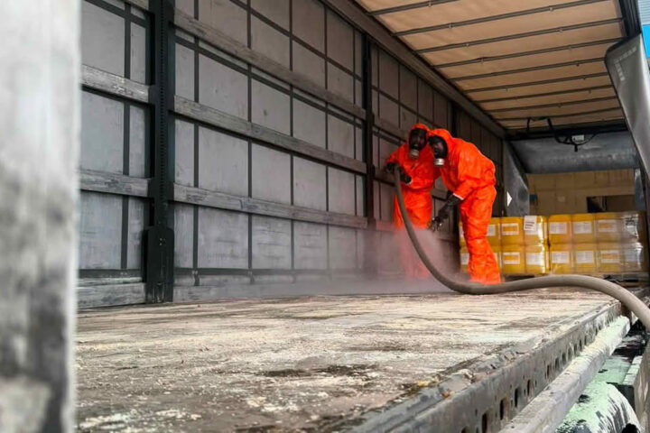 BFVDL: Gefahrguteinsatz bei einem Lannacher Industriebetrieb