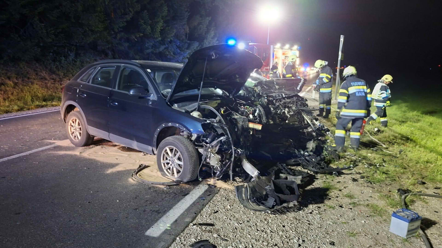 Verkehrsunfall auf der B145