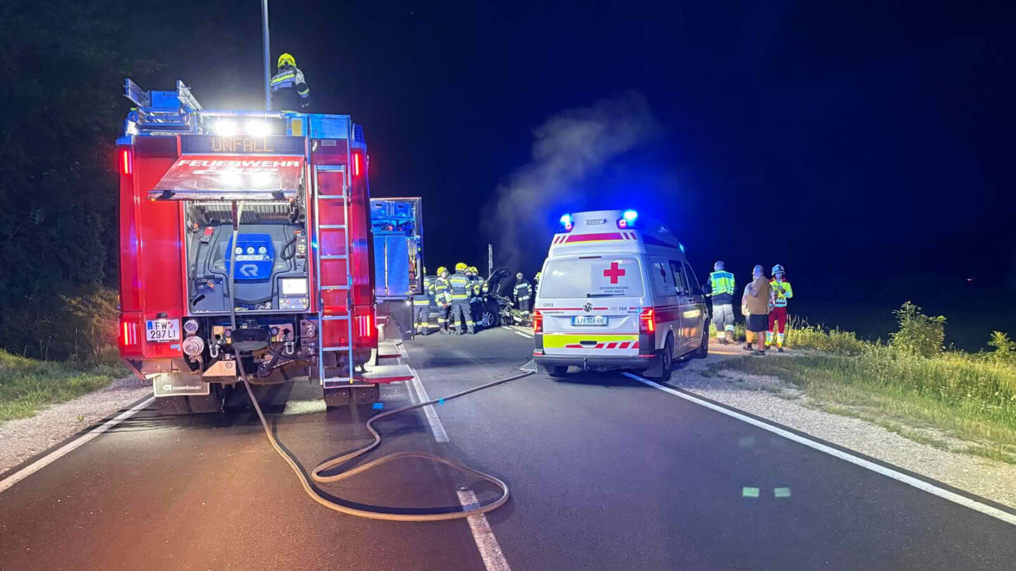 Verkehrsunfall auf der B145