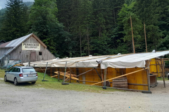 FF Bad Ischl: Aufbau Kellerfest