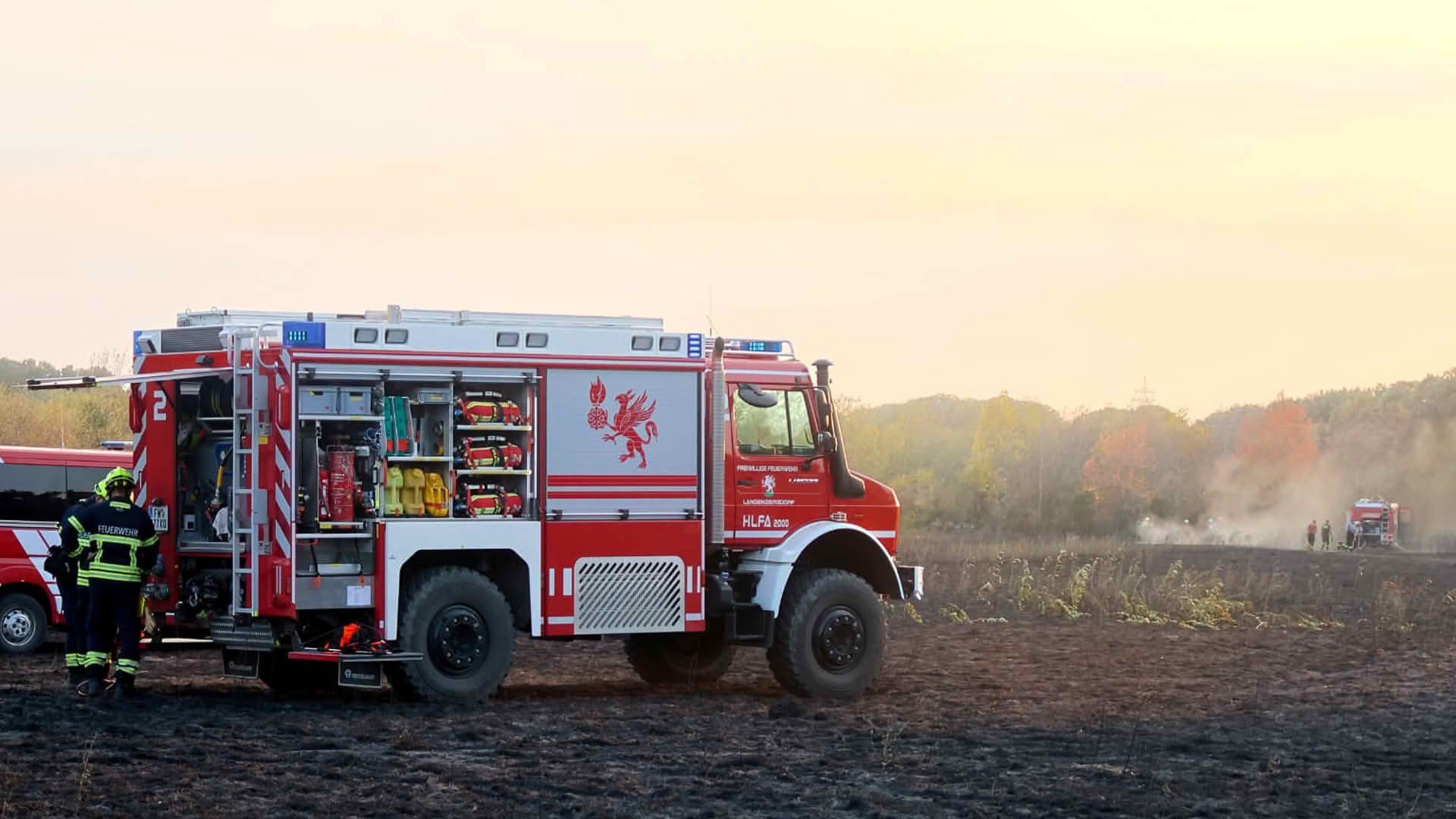 BFKDO Gänserndorf: Bundeslandübergreifender Vegetationsbrand