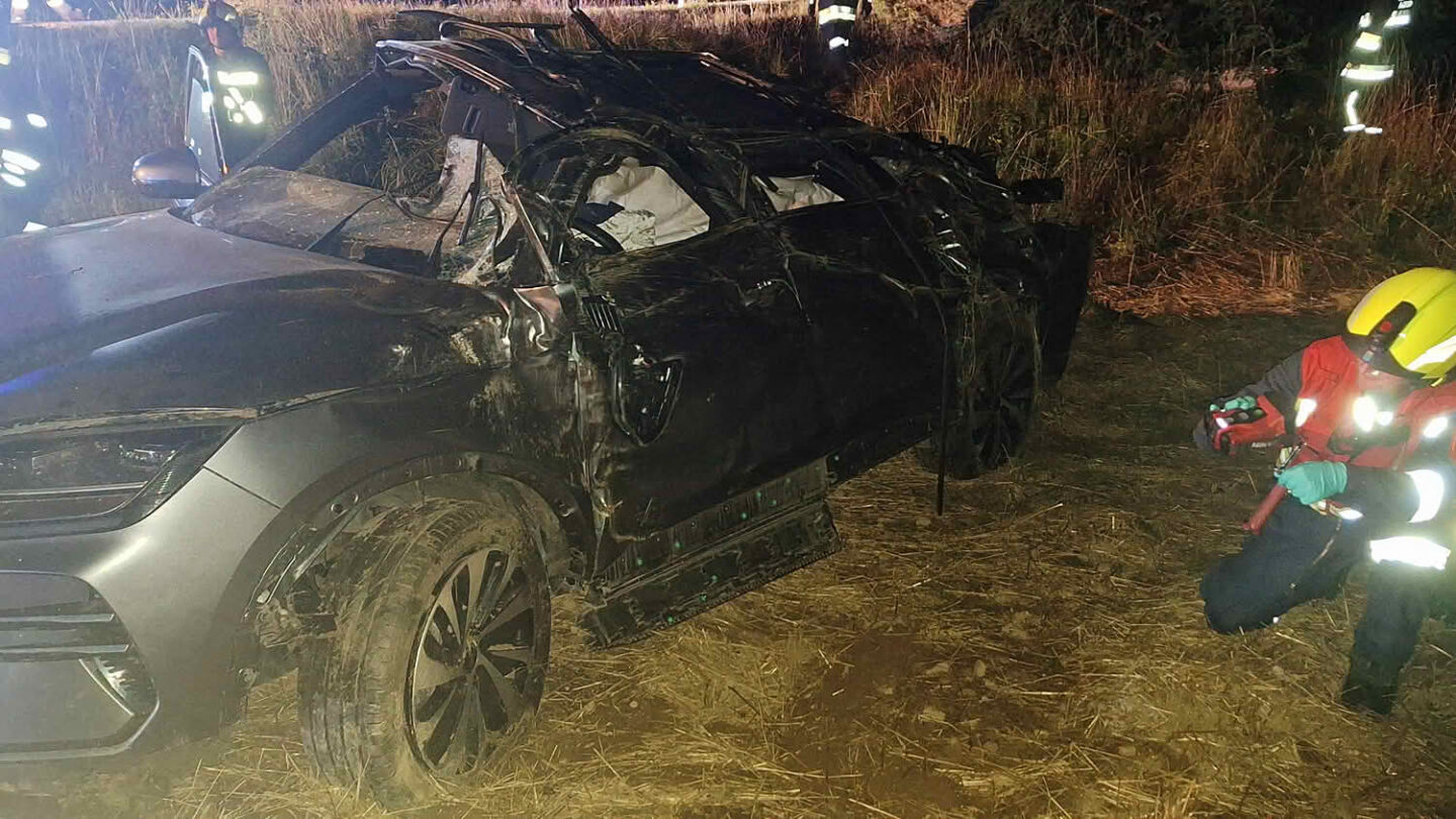 Viele Schutzengel bei spektakulärem Unfall
