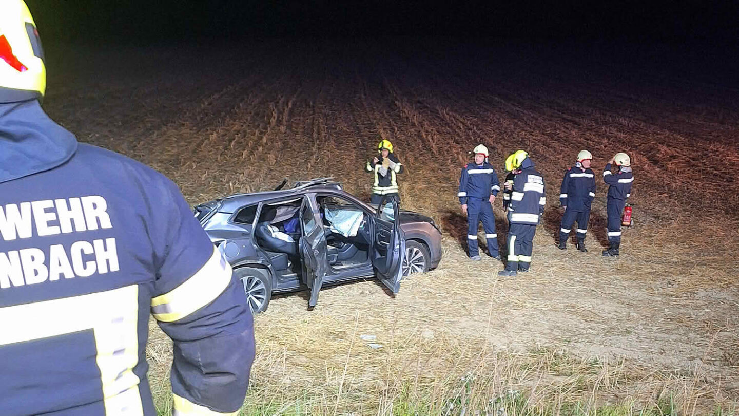 Viele Schutzengel bei spektakulärem Unfall