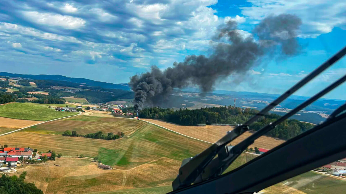 Bilder und Meldung der Flugpolizei