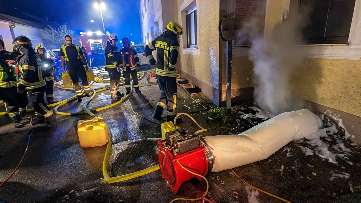Kellerbrand in Podersdorf