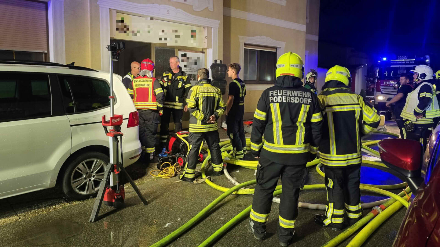 Kellerbrand in Podersdorf