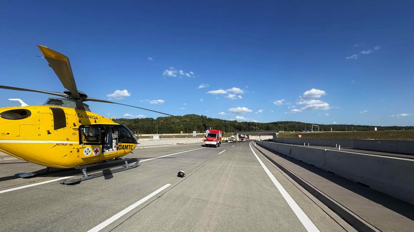 Verkehrsunfall S7 mit schwerverletzter Person