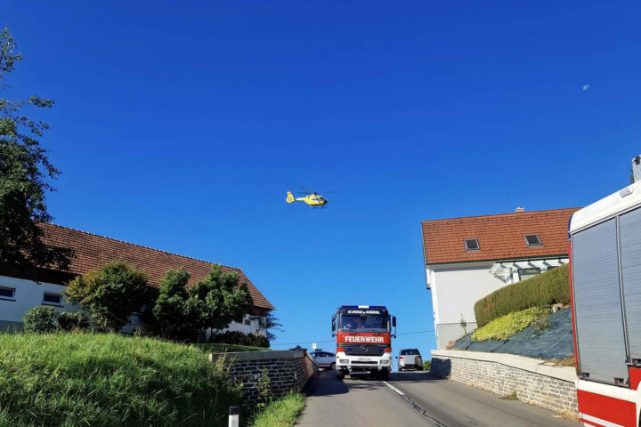 BFV Feldbach: Verkehrsunfall (LKW) mit eingeklemmter Person auf der L212